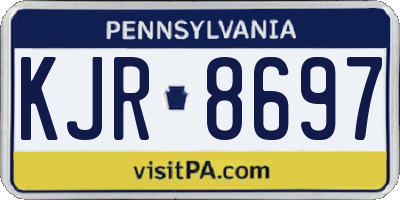 PA license plate KJR8697