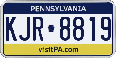 PA license plate KJR8819