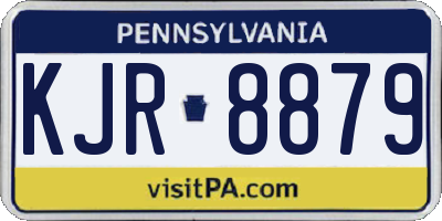 PA license plate KJR8879