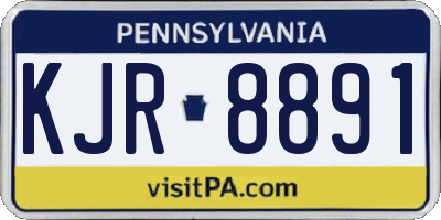 PA license plate KJR8891