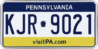 PA license plate KJR9021