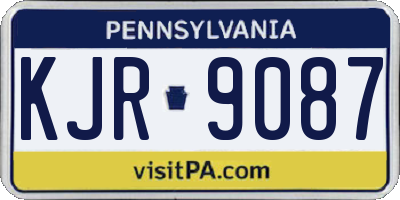 PA license plate KJR9087