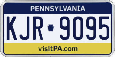 PA license plate KJR9095