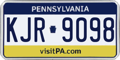 PA license plate KJR9098