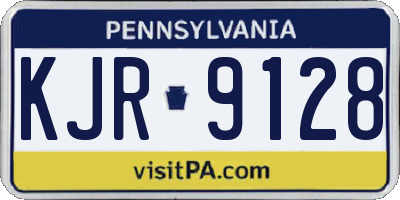 PA license plate KJR9128