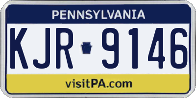 PA license plate KJR9146
