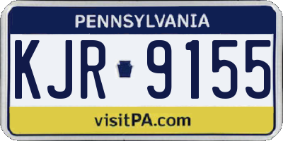 PA license plate KJR9155