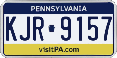 PA license plate KJR9157