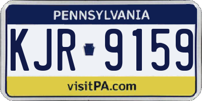 PA license plate KJR9159