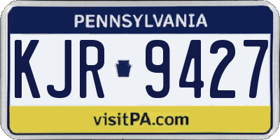 PA license plate KJR9427