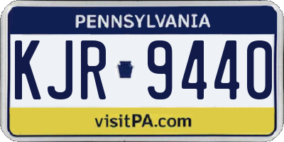 PA license plate KJR9440