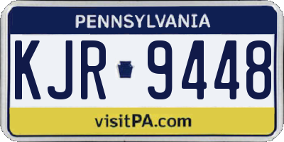 PA license plate KJR9448