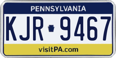 PA license plate KJR9467