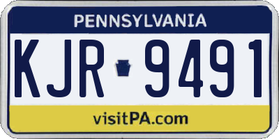 PA license plate KJR9491