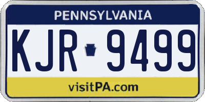 PA license plate KJR9499