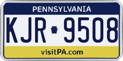 PA license plate KJR9508