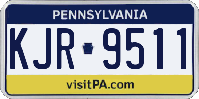 PA license plate KJR9511