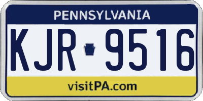 PA license plate KJR9516