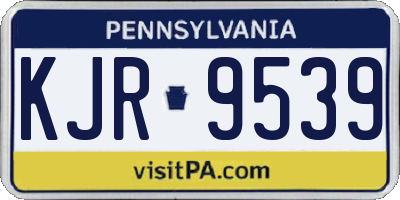 PA license plate KJR9539