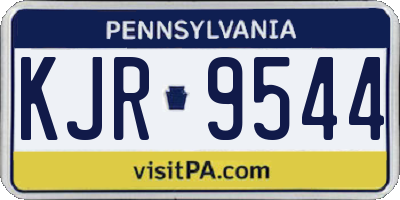 PA license plate KJR9544