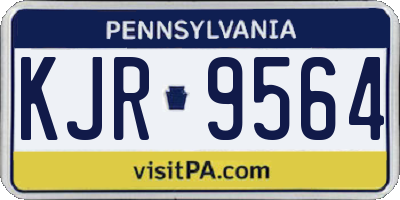 PA license plate KJR9564