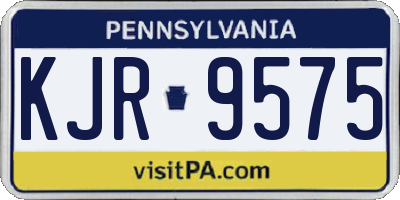 PA license plate KJR9575