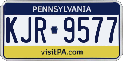 PA license plate KJR9577