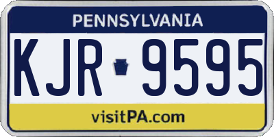 PA license plate KJR9595