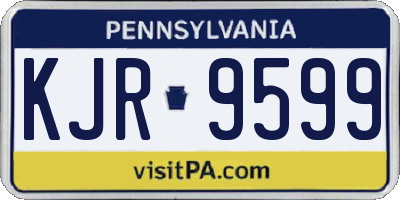 PA license plate KJR9599