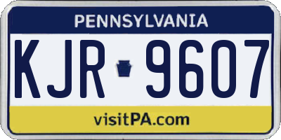 PA license plate KJR9607