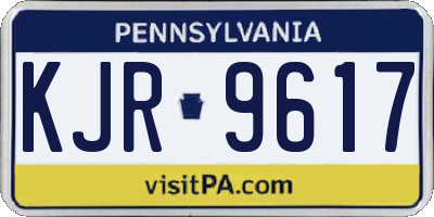 PA license plate KJR9617