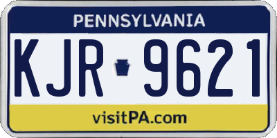 PA license plate KJR9621