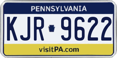 PA license plate KJR9622