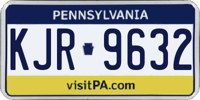 PA license plate KJR9632