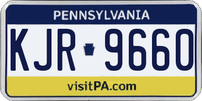PA license plate KJR9660