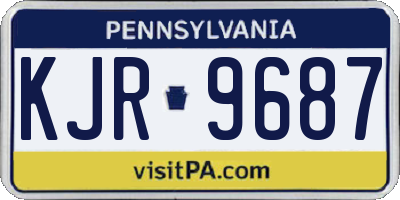 PA license plate KJR9687
