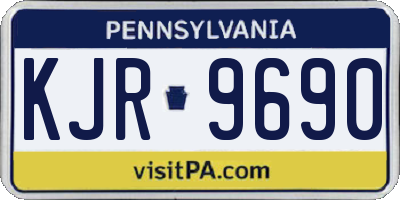 PA license plate KJR9690