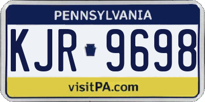 PA license plate KJR9698