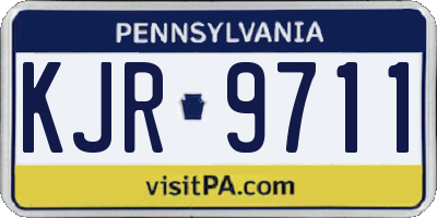 PA license plate KJR9711