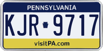 PA license plate KJR9717