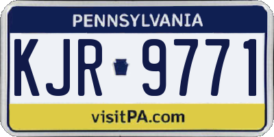 PA license plate KJR9771