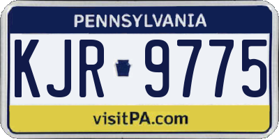 PA license plate KJR9775