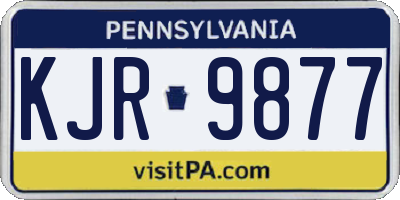 PA license plate KJR9877