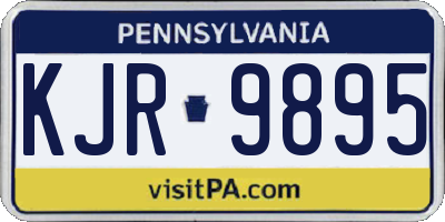 PA license plate KJR9895