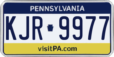PA license plate KJR9977
