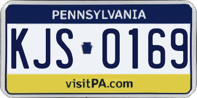 PA license plate KJS0169