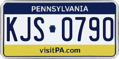 PA license plate KJS0790