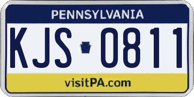 PA license plate KJS0811