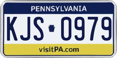 PA license plate KJS0979