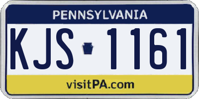 PA license plate KJS1161